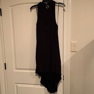 Finders hi-low, halter and backless black dress size L